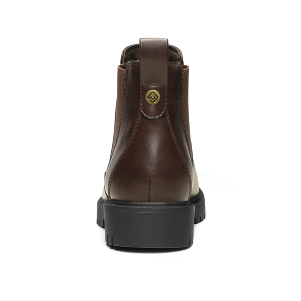 Classic Chelsea Ankle Booties - BROWN PU - 3